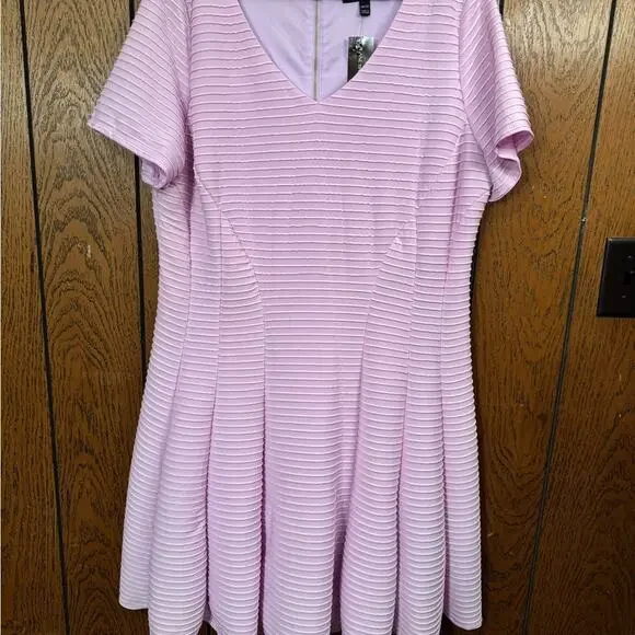 Lane Bryant Soft Pink Midi Dress - Picture 2 of 4
